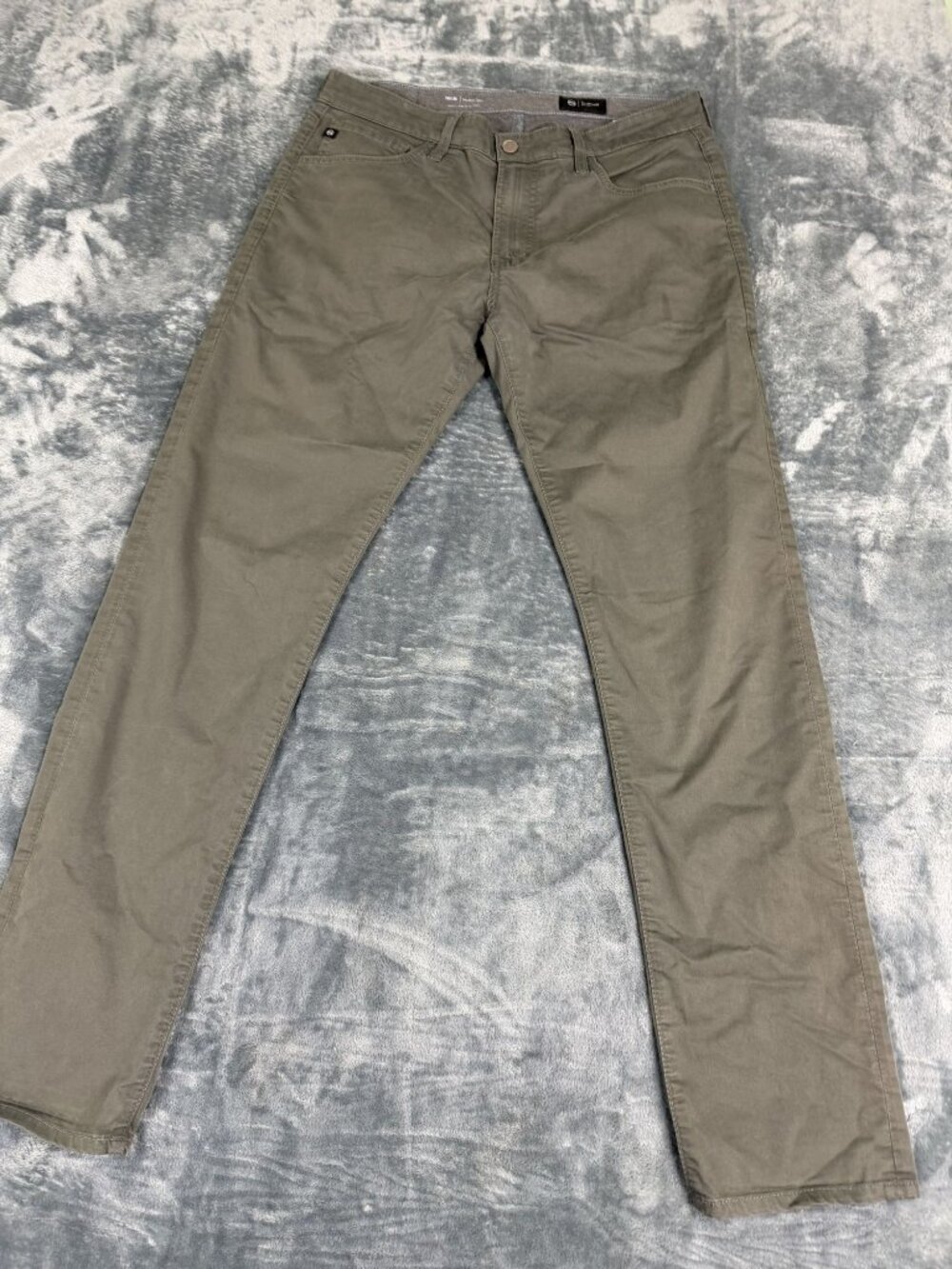 AG Tellis Modern Slim Olive Green Mens Pants 34x34